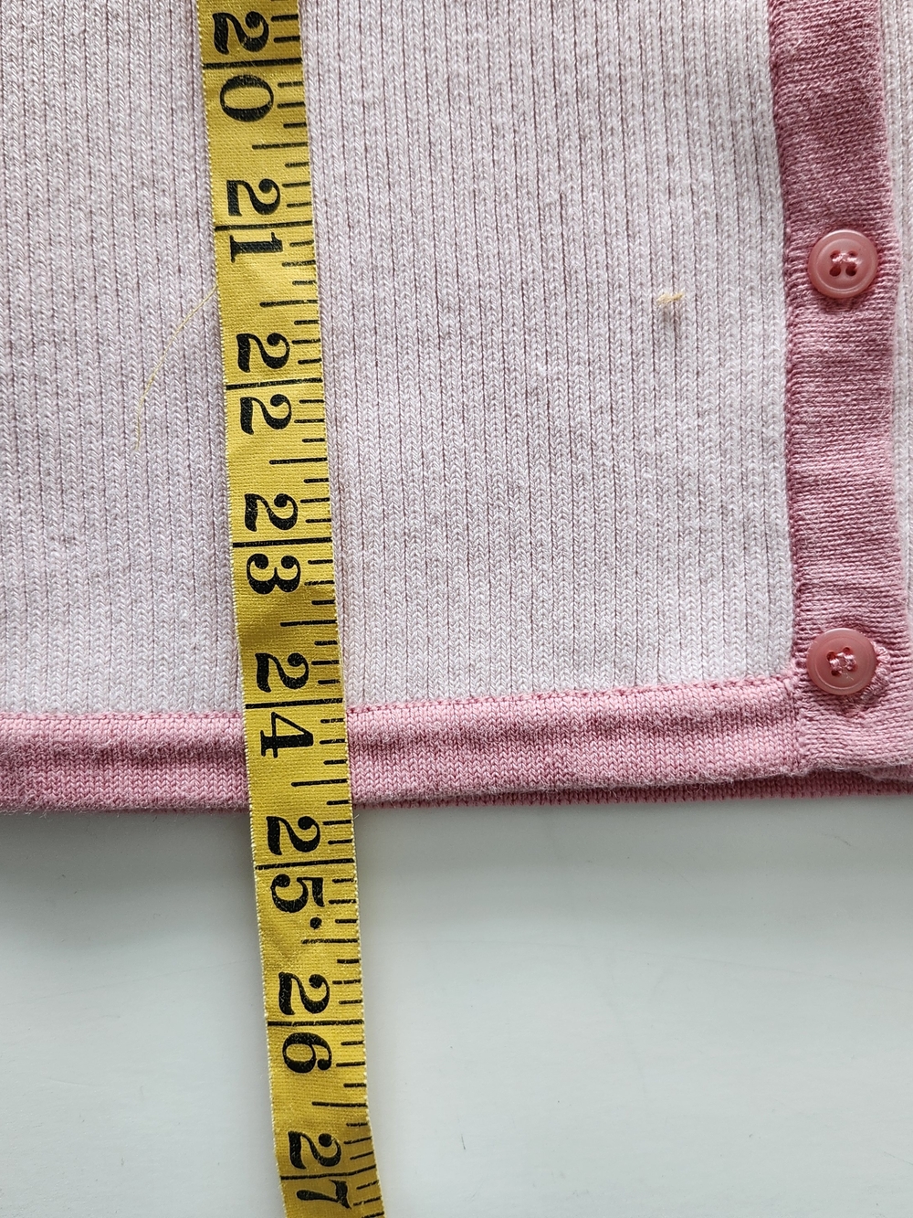 Pink Ribbed Button-Front Sweater Cardigan With Matching Tank Top - Picture 6 of 12